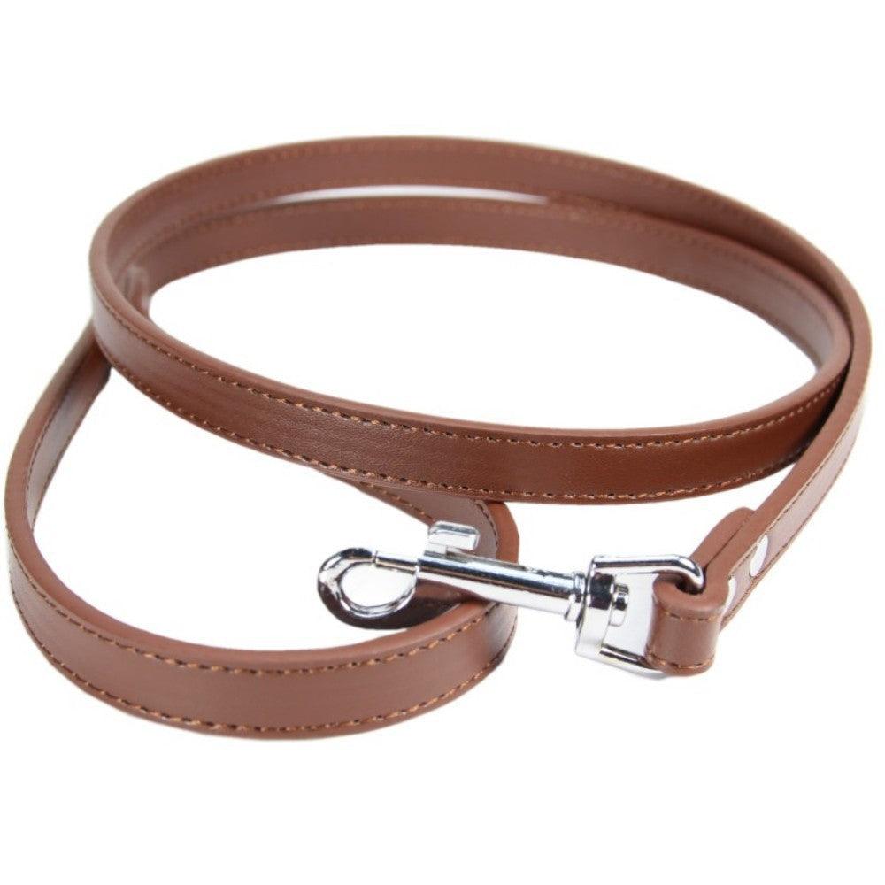 Luxury Leather Pet Leash - Stylish And Durable Cat And Dog Chain