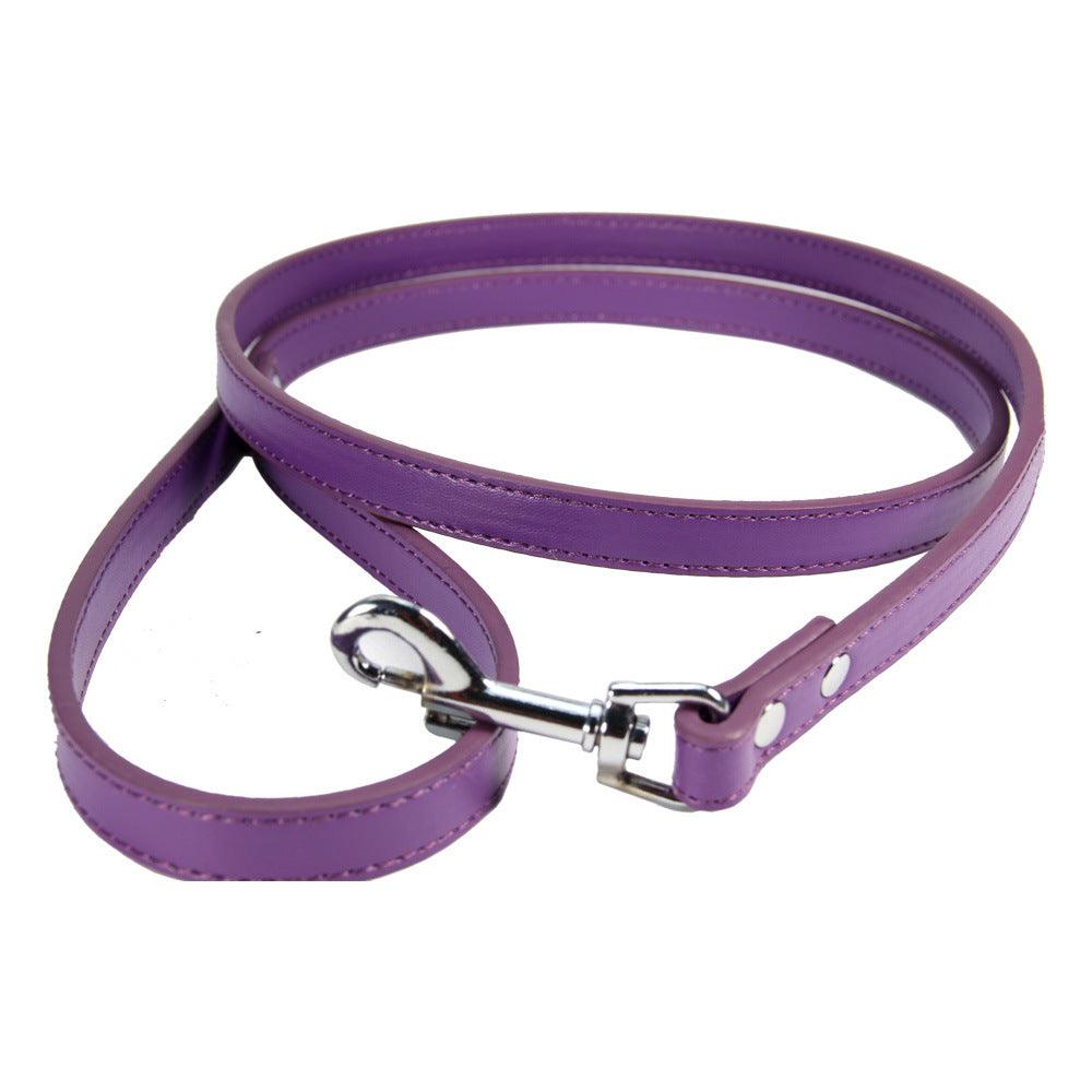 Luxury Leather Pet Leash - Stylish And Durable Cat And Dog Chain