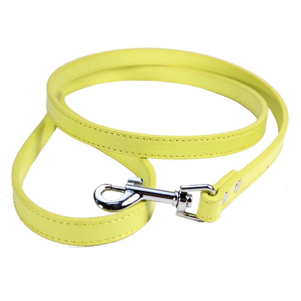Luxury Leather Pet Leash - Stylish And Durable Cat And Dog Chain